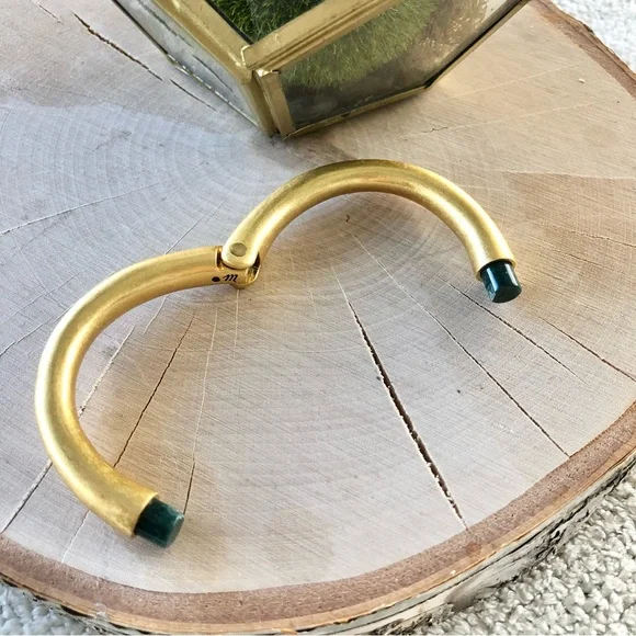 Sold* Madewell Gold Hinged Bangle Bracelet - Picture 3 of 6